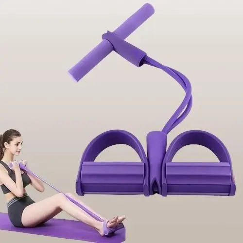 4-in-1 Pull Up Resistance Band – Sit-Up Assist, Ab & Leg Toning Exerciser (Home Gym Kit)