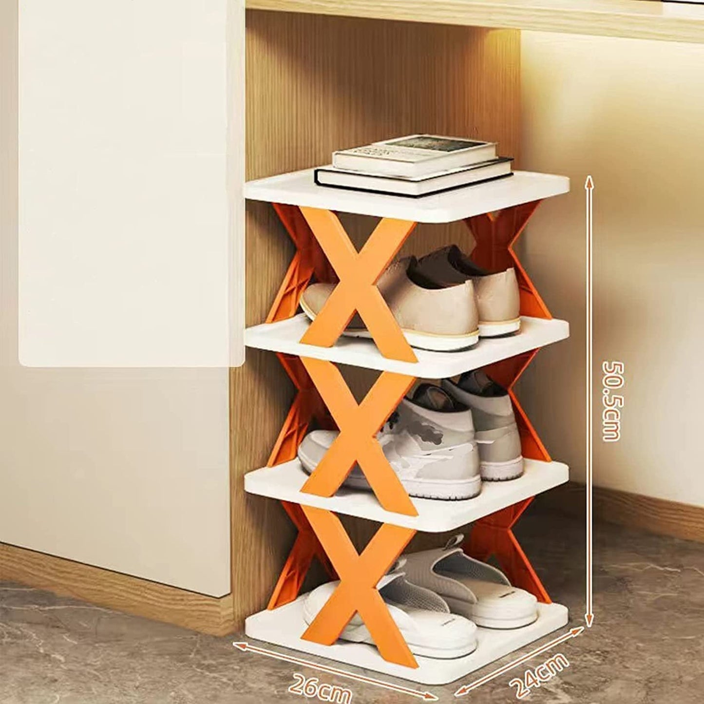 Foldable Shoe Rack | Space Saving Multi-Tier Shoe Organizer