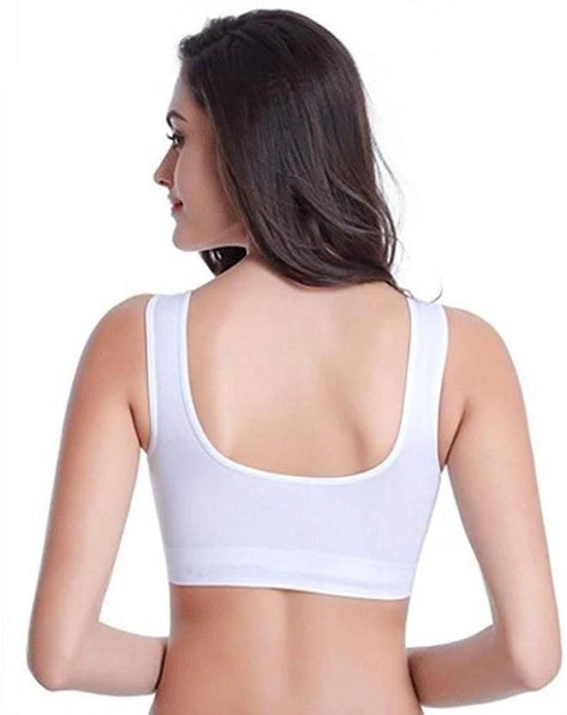 Women's Multicolor Air Bra – Soft Cotton Non-Wired Everyday Bra (Pack of 3)
