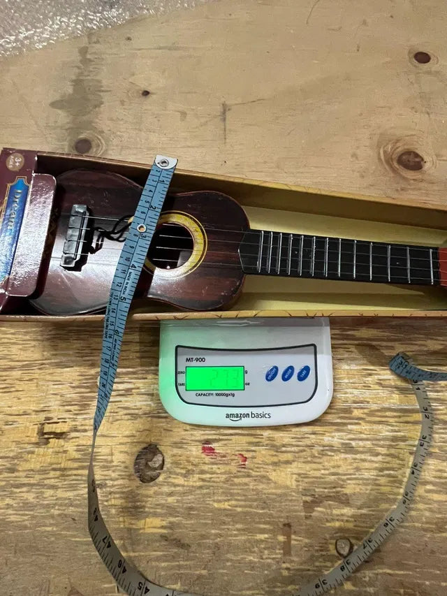 Mini Wooden Finish Guitar Toy for Kids | 4-String Musical Instrument