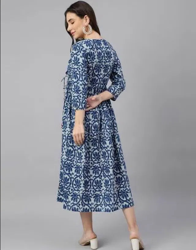 Women's Solid Cotton Gown – Comfortable Loose Fit Nightwear & Maternity Gown