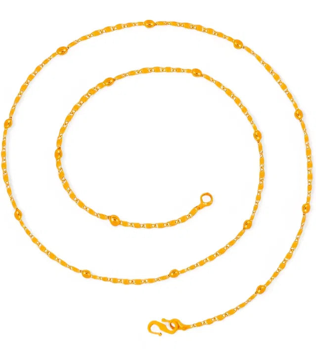 Women's Long Ball Chain Necklace | Artificial Metal Chain Jewellery